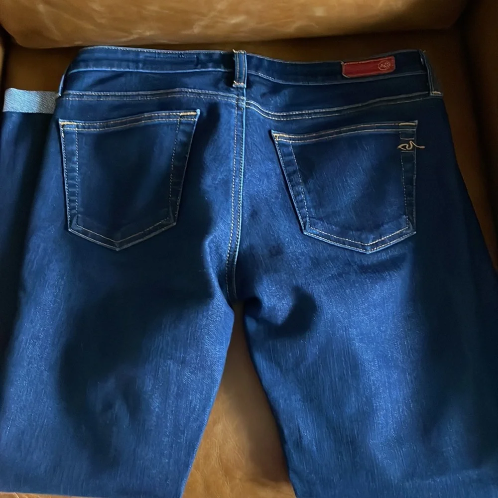 AG ADRIANO GOLDSCHMIED jeans the Stilt Roll-Up size 27 dark wash - Picture 10 of 10